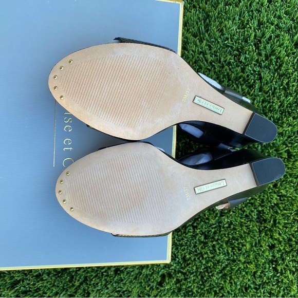Louise et Cie Black Wedge Sandals - Picture 5 of 7